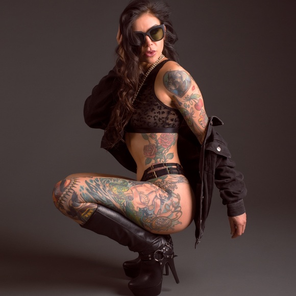 Yandy 2 piece black leopard print lingerie - Picture 2 of 7